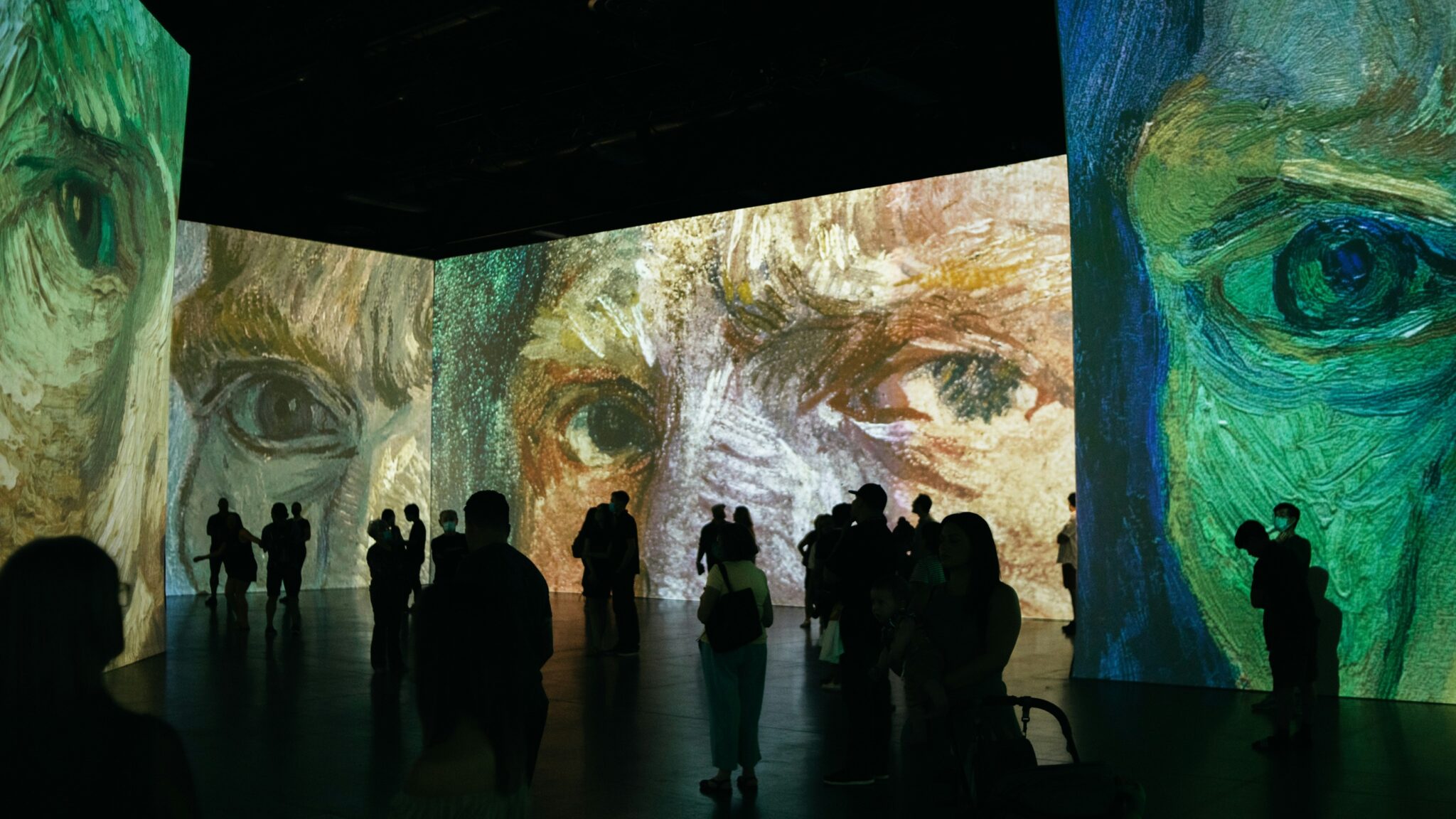 Wystawa wizualna, projekcja, Van Gogh